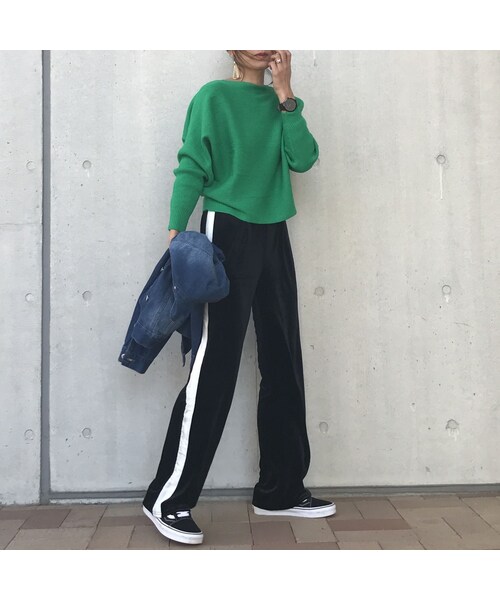 copine（コピン）の「ベロアラインワイドパンツ【クリックポスト対象商品】（その他パンツ・レディース・その他）」の5枚目の写真