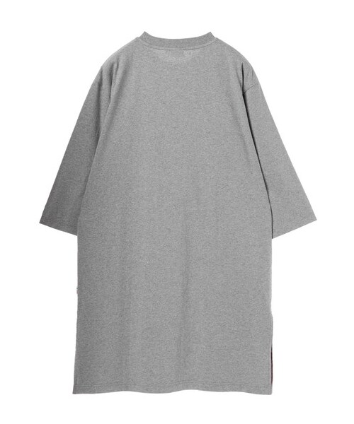 E hyphen world gallery（イーハイフンワールドギャラリー）の「FILAロングTワンピース（ワンピース/ドレス・ホワイト/杢グレー/ブラック・F）」の2枚目の写真