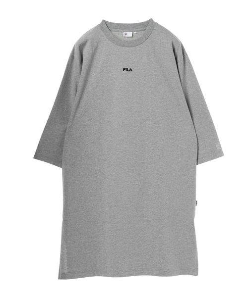 E hyphen world gallery（イーハイフンワールドギャラリー）の「FILAロングTワンピース（ワンピース/ドレス・ホワイト/杢グレー/ブラック・F）」の10枚目の写真