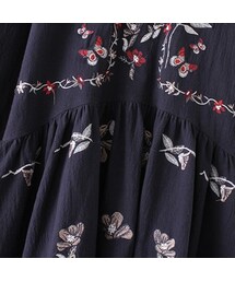【着丈120✨XL相当✨】ZARA 花柄刺繍　マキシ丈ワンピース　ネイビー 20180417101849714_215.jpeg