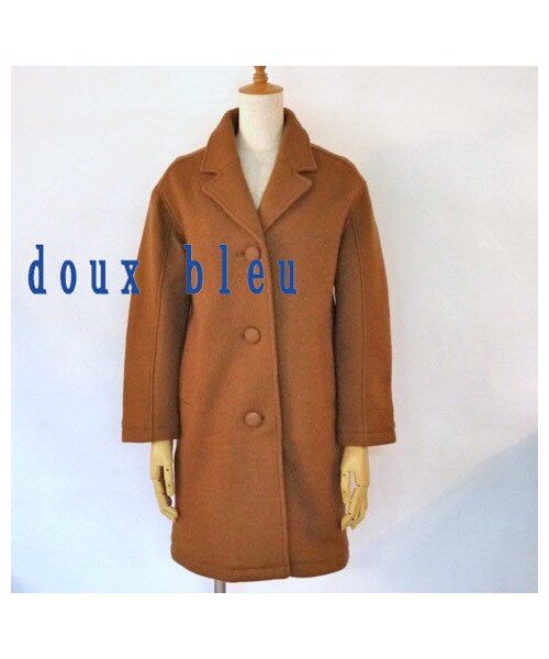 doux bleu （ドゥーブルー）の「【doux bleu】 圧縮テーラードコート -キャメル-（ダウンジャケット/コート・レディース・その他）」の2枚目の写真