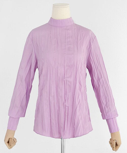 DHOLIC（ディーホリック）の「バックタイリンクルブラウス（シャツ/ブラウス・レディース・ホワイト/パープル・FREE）」の2枚目の写真