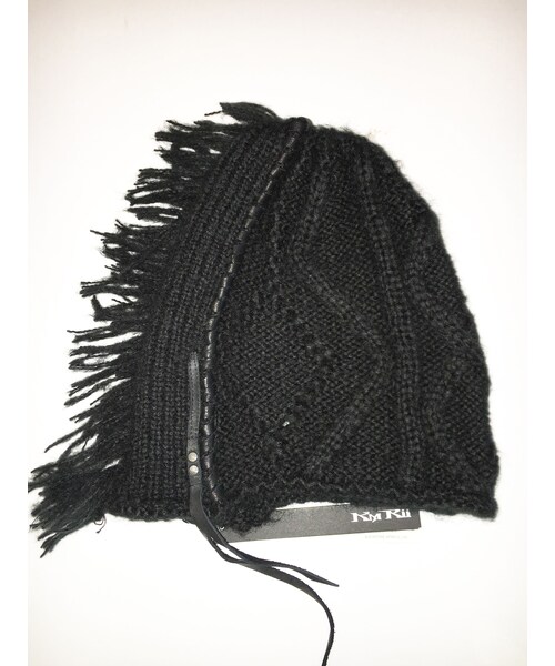 KMRii（ケムリ）の「KMRii (ケムリ) ・CABLE DOMINO BEANIE 02・ニット