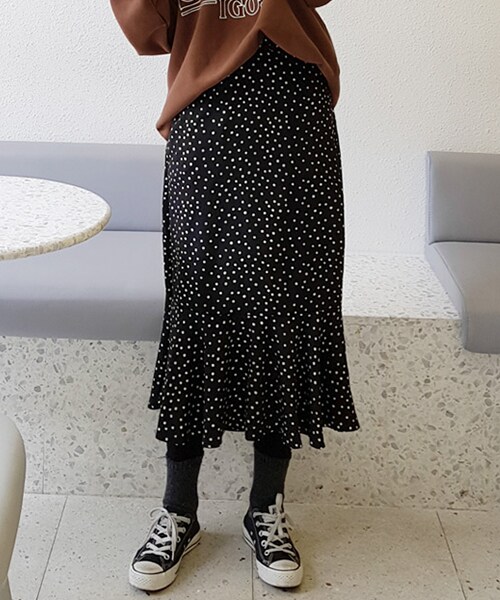 DHOLIC（ディーホリック）の「2TYPEパターンマーメイドスカート（スカート・レディース・その他/ブラック/ベージュ・FREE）」の2枚目の写真