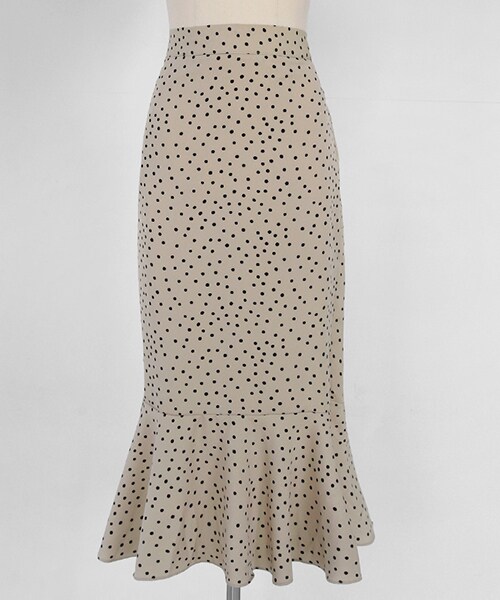 DHOLIC（ディーホリック）の「2TYPEパターンマーメイドスカート（スカート・レディース・その他/ブラック/ベージュ・FREE）」の3枚目の写真