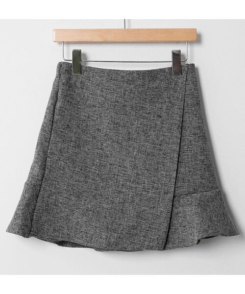 fd style（エフディ スタイル）の「[22XX]フレアヘムスリムスカート（スカート・レディース・ブラック/ピンク/グレー・1(XS-M)）」の2枚目の写真
