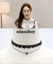 minsshop | ダブルレースチョーカー(チョーカー)