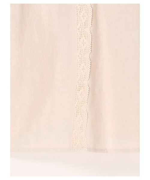 Samansa Mos2（サマンサ モスモス）の「スタンドレース衿ブラウス（トップス・アイボリー/ブラック/ベージュ・F）」の6枚目の写真