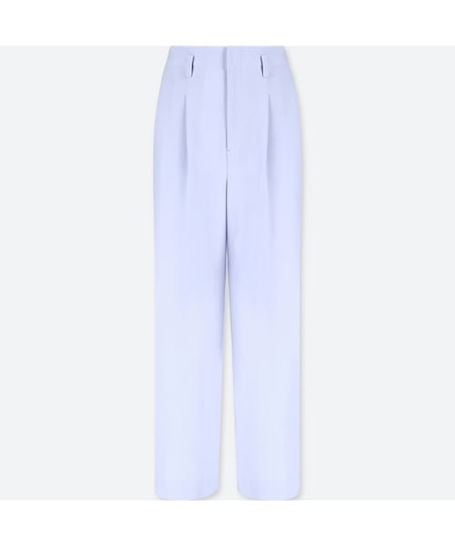 ruさま専用 試着してよかった！UNIQLOドレープワイドパンツ。同じ品名でも前
