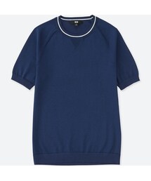 UNIQLO | アクティブクルーネックセーター（半袖）＋E(ニット/セーター)