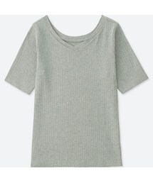 UNIQLO | 2WAYリブT（5分袖）(Tシャツ/カットソー)