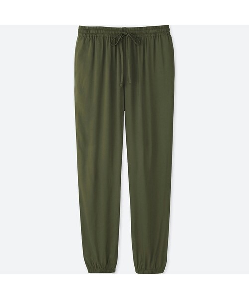 UNIQLO（ユニクロ）の「ドレープパンツ（その他パンツ・レディース・LIGHT GRAY 02/BLACK 09/DARK GREEN 58/NAVY 69/ORANGE 22・XXL/L/S/XL/M/3XL/XS）」の3枚目の写真