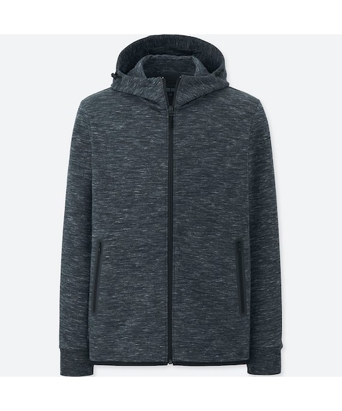 UNIQLO（ユニクロ）の「ドライストレッチフルジップパーカ（長袖）（パーカー・メンズ・RED 17/WHITE 00/NAVY 69/GRAY 03/DARK GRAY 08/BLUE 67/BLACK 09・XL/L/M/S/4XL/3XL/XXL/XS）」の5枚目の写真