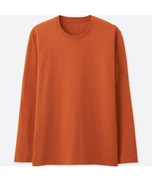 UNIQLO | スーピマコットンクルーネックT（長袖） ＋EC(Tシャツ/カットソー)