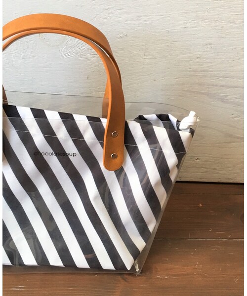 cache cache（カシュ カシュ）の「chocolatesoup  UTILITY TOTE BAG (border)（トートバッグ・キッズ・その他）」の2枚目の写真