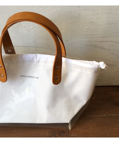 cache cache（カシュ カシュ）の「chocolatesoup  UTILITY TOTE BAG (white)（トートバッグ・キッズ・その他）」の2枚目の写真