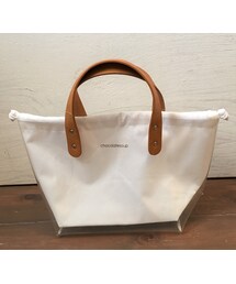 cache cache | chocolatesoup  UTILITY TOTE BAG (white)(トートバッグ)
