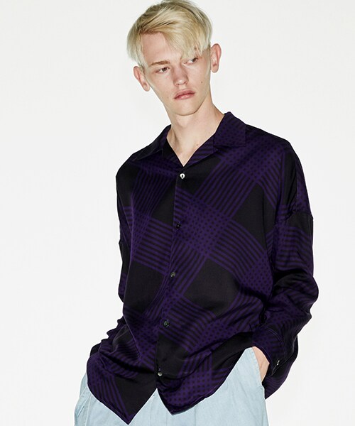 Shareef シャリーフ の オーバーサイズオープンカラーチェックシャツ その他 Wear