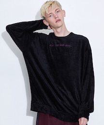 SHAREEF（シャリーフ）の「ルーズシルエットベロアプルオーバー