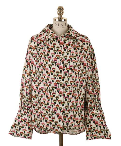 DINT(ディント)の「甘いpatternedカフスブラウス(シャツ/ブラウス・レディース・Pink/Yellow/Blue・one(44~66size))」の3枚目の写真