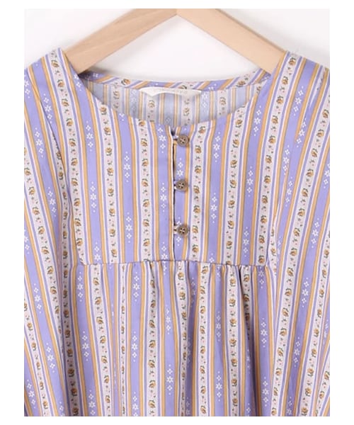 ehka sopo（エヘカソポ）の「花柄ティアードワンピース（ワンピース/ドレス・ピンク/サックスブルー/ネイビー・M）」の3枚目の写真