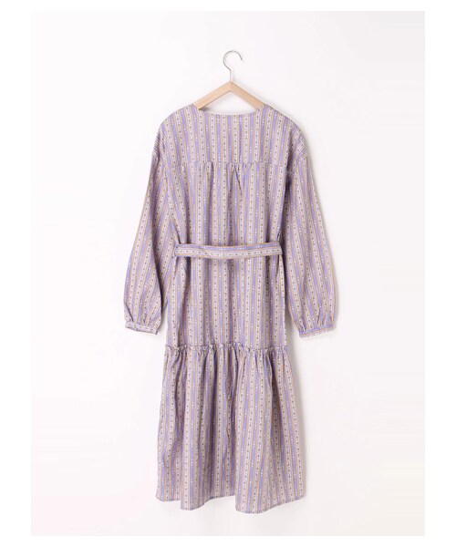 ehka sopo（エヘカソポ）の「花柄ティアードワンピース（ワンピース/ドレス・ピンク/サックスブルー/ネイビー・M）」の2枚目の写真