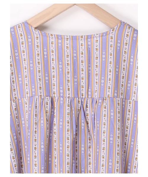 ehka sopo（エヘカソポ）の「花柄ティアードワンピース（ワンピース/ドレス・ピンク/サックスブルー/ネイビー・M）」の6枚目の写真