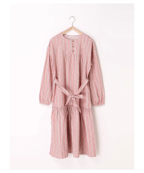 ehka sopo（エヘカソポ）の「花柄ティアードワンピース（ワンピース/ドレス・ピンク/サックスブルー/ネイビー・M）」の9枚目の写真