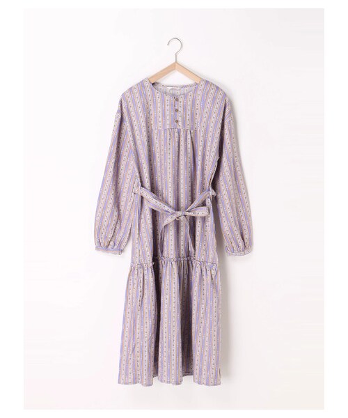 ehka sopo（エヘカソポ）の「花柄ティアードワンピース（ワンピース/ドレス・ピンク/サックスブルー/ネイビー・M）」の10枚目の写真