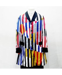 A STORY TOKYO | REVERBERATE リバーバレイト ONE OF TECHNO COAT HAND PAINT ハンドプリント パッチワーク 1点物 40サイズ(その他アウター)