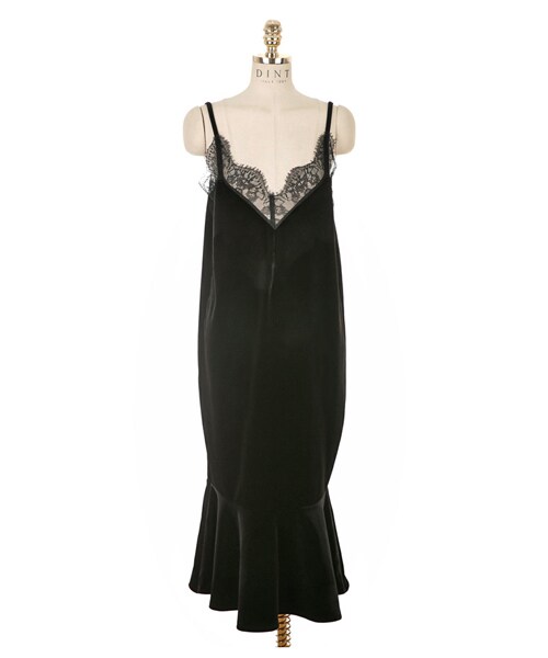 DINT（ディント）の「モブレーレース配色ベルベットワンピース（ワンピース・レディース・Purple/Black・one(44~66size)）」の2枚目の写真