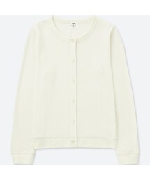 UNIQLO | ミニワッフルカーディガン（長袖）(ニット/セーター)