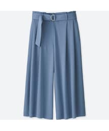 UNIQLO | ベルテッドクロップドワイドパンツ(その他パンツ)