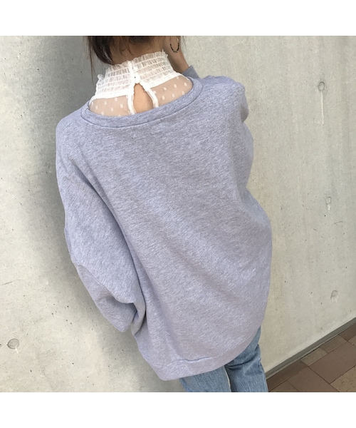 copine(コピン)の「ユニセックス★ゆる可愛いビッグシルエットスウェット(2color)(スウェット・レディース・その他)」の5枚目の写真