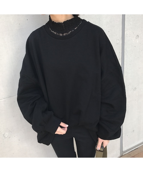 copine(コピン)の「ユニセックス★ゆる可愛いビッグシルエットスウェット(2color)(スウェット・レディース・その他)」の8枚目の写真