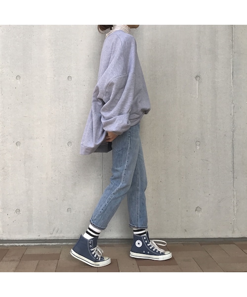 copine(コピン)の「ユニセックス★ゆる可愛いビッグシルエットスウェット(2color)(スウェット・レディース・その他)」の7枚目の写真