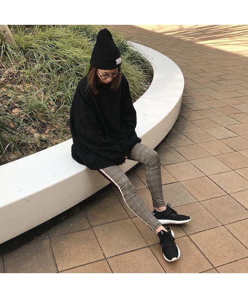 copine(コピン)の「ユニセックス★ゆる可愛いビッグシルエットスウェット(2color)(スウェット・レディース・その他)」の14枚目の写真