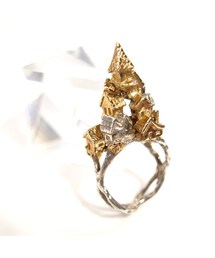 no brand | Fillyjonk フィリフヨンカ たくさんのお家が建つリング sv/K18 15号(リング)