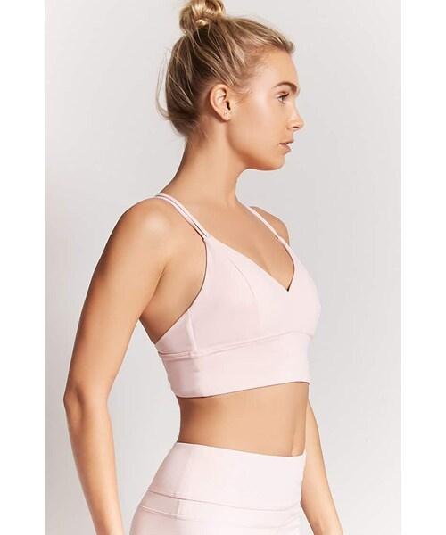 FOREVER 21(フォーエバー トゥエンティーワン)の「Low ImpactVネックスポーツブラ(アンダーウェア・PINK/BLACK/LIGHT BLUE・XS)」の2枚目の写真