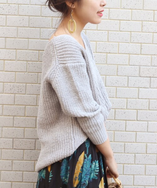 Spick & Span TAPE YARN Vプルオーバー Spick & Span（スピックアンドスパン）の「TAPE YARN Vプルオーバー