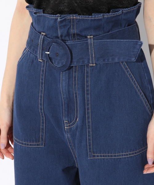 Heather（ヘザー）の「ウエストフリルベイカーワイドパンツ（パンツ・ベージュ/カーキ/ライトブルー/ブルー）」の11枚目の写真