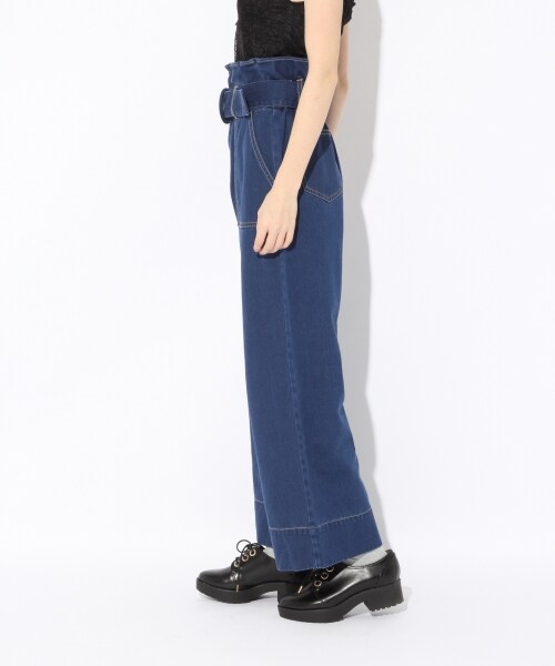 Heather（ヘザー）の「ウエストフリルベイカーワイドパンツ（パンツ・ベージュ/カーキ/ライトブルー/ブルー）」の9枚目の写真