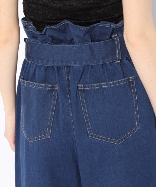 Heather（ヘザー）の「ウエストフリルベイカーワイドパンツ（パンツ・ベージュ/カーキ/ライトブルー/ブルー）」の14枚目の写真