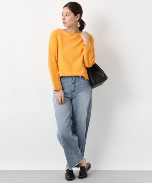 LEPSIM（レプシィム）の「キリカエカラーワイドデニムパンツ