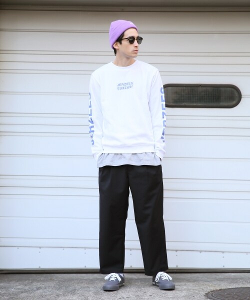 RAGEBLUE（レイジブルー）の「TRワイドパンツSS（パンツ・ブラック/グレー/ベージュ/ネイビー）」の5枚目の写真