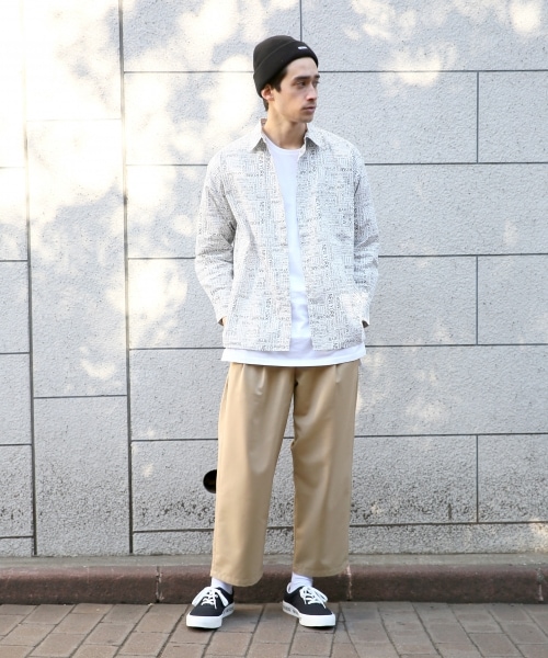 RAGEBLUE（レイジブルー）の「TRワイドパンツSS（パンツ・ブラック/グレー/ベージュ/ネイビー）」の7枚目の写真