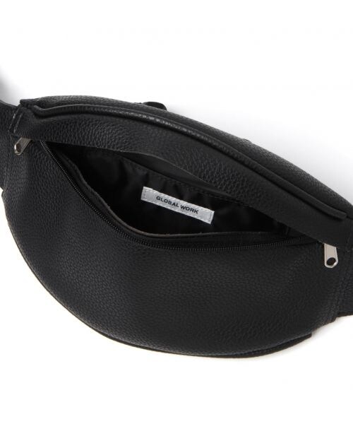 GLOBAL WORK(グローバルワーク)の「フェイクレザーウェストバッグ(バッグ・ブラック/キャメル)」の7枚目の写真