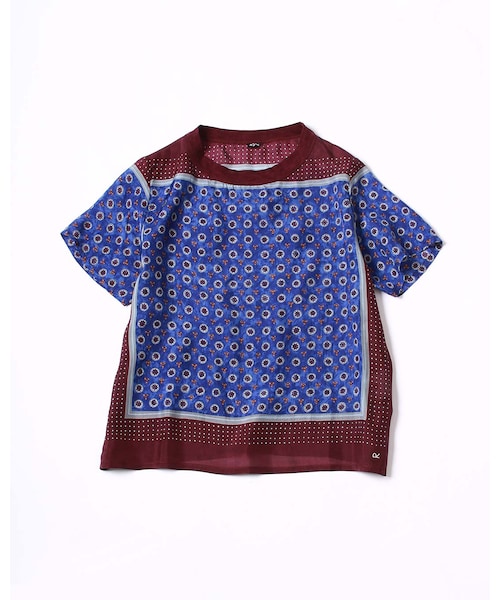 45R シルクの絵本バンダナTシャツ グリーン サイズ0 45R シルクの絵本
