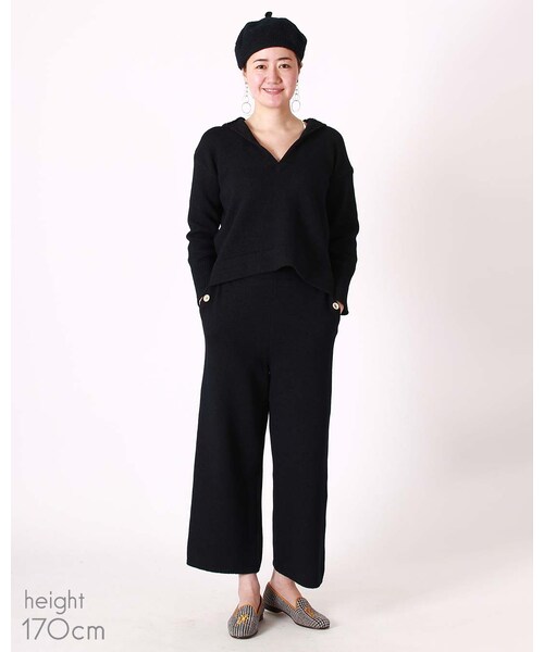 美品 45R インディゴ チューブヤーンセーラー PULLOVER ニット♪ 45R（フォーティファイブアール）の「インディゴチューブヤーン
