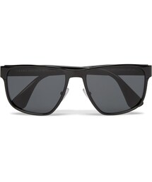 PRADA | Prada Square-Frame Metal and Acetate Polarised Sunglasses(サングラス)